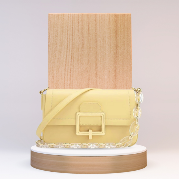 French Minority Textured Shoulder Cowhide Crossbody Bag
